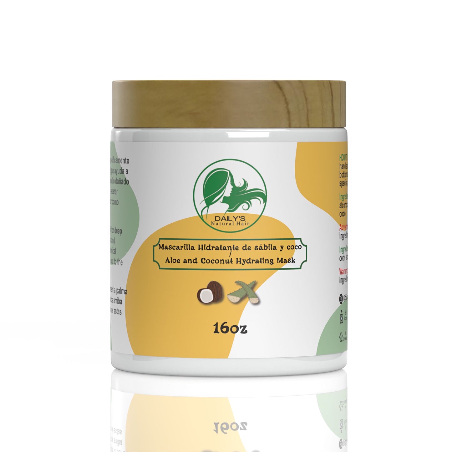 Mascarilla Hidratante de Coco y Sábila